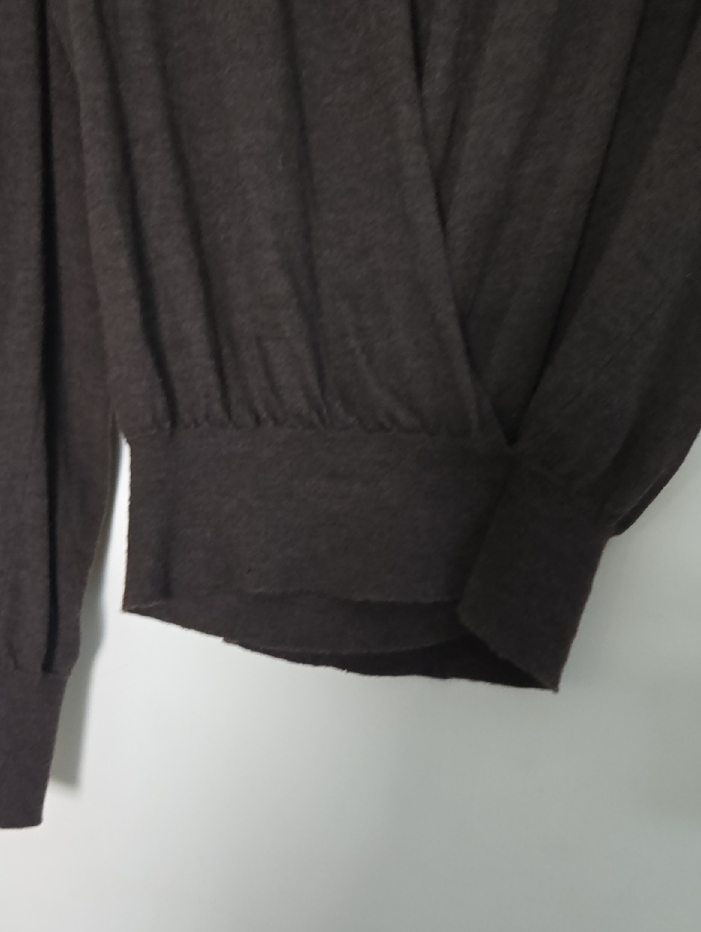 Hermes Paris Dark Chocolate Brown Cozy Wrap Sweater - Picture 4 of 7
